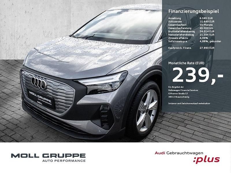 Taifungrau metallic Gebraucht 2022 Audi Q4 Sportback e-tron Comfort SUV | 27.890 € (Fairer Preis) - Bild 1/4