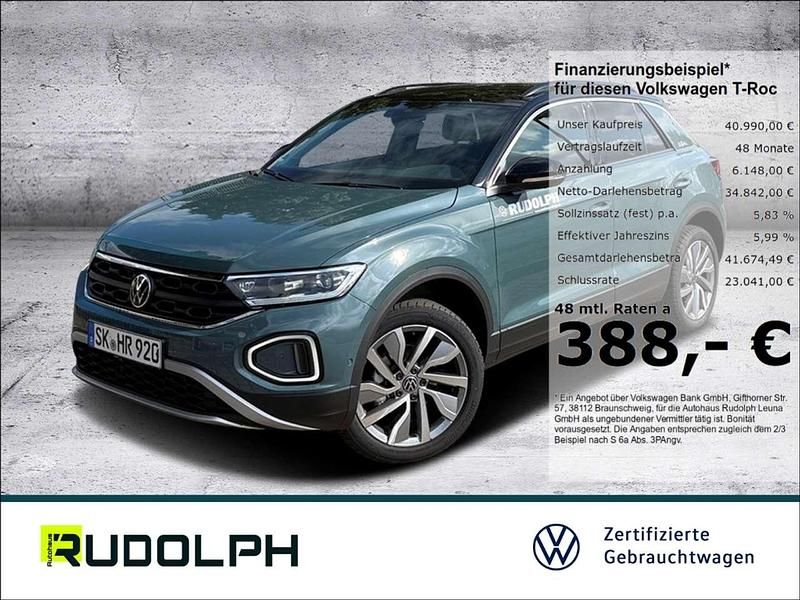 Blau Gebraucht 2025 VW T-Roc Goal SUV | 40.990 € (Teuer) - Bild 1/4