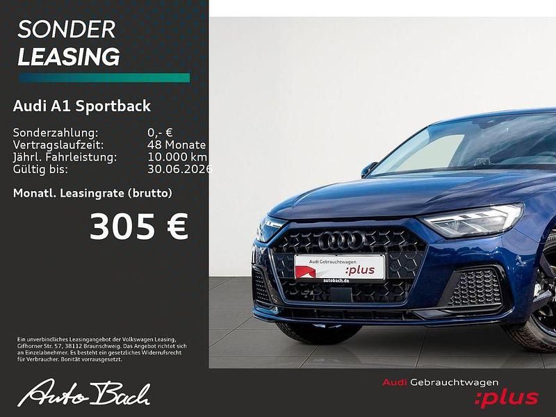 Gebraucht Audi A1 Sportback Advanced Plus 95 PS (69 kW) 2025 Navarrablau metallic/mythosschwarz metallic Kleinwagen
