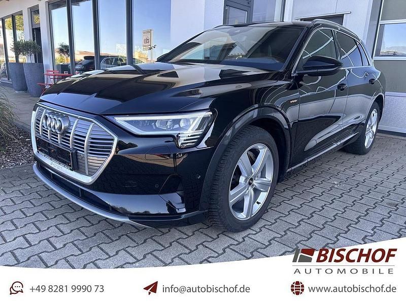 Mythosschwarz metallic Gebraucht 2023 Audi e-tron Advanced SUV | 34.950 € (Guter Preis) - Bild 1/4