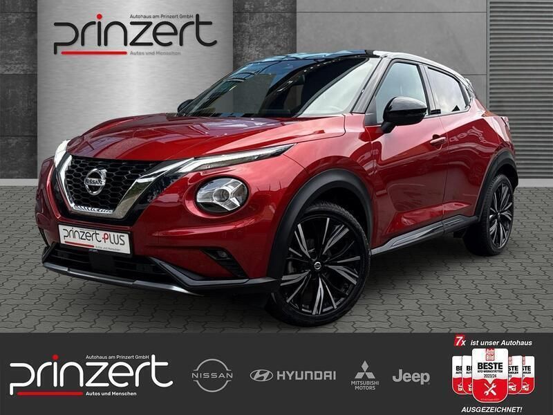 Fuji sunset red/black Gebraucht 2021 Nissan Juke 360º SUV | 18.470 € (Fairer Preis) - Bild 1/3
