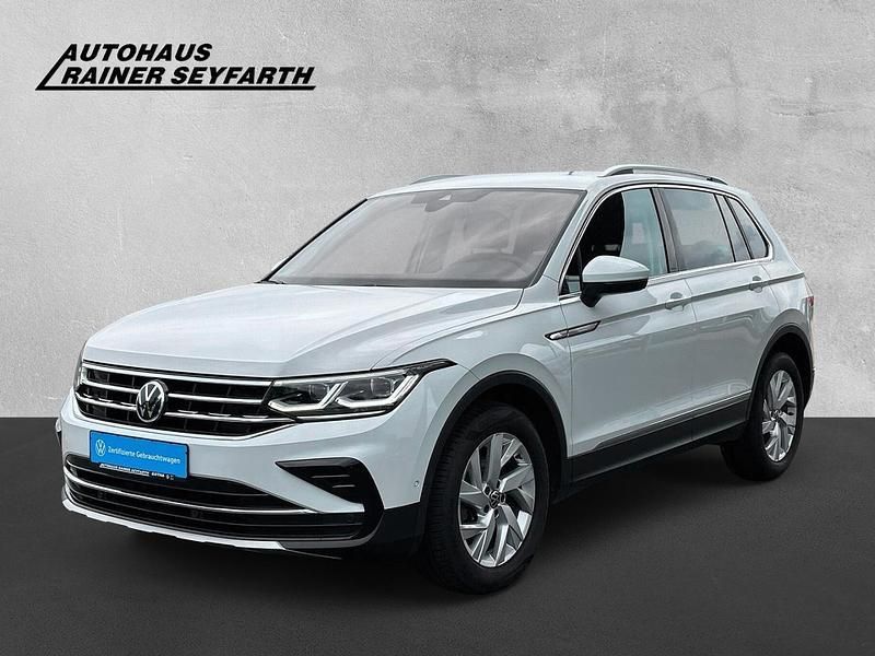 Weiss Gebraucht 2021 VW Tiguan Elegance SUV | 32.990 € (Fairer Preis) - Bild 1/4