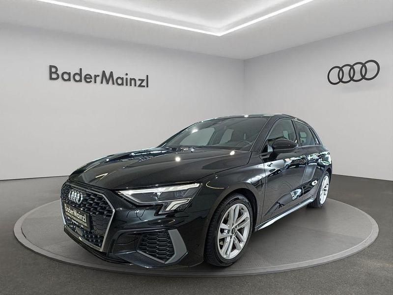 Schwarz Gebraucht 2022 Audi A3 Sportback S-Line Limousine | 27.430 € (Fairer Preis) - Bild 1/4