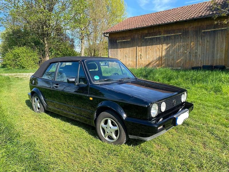Schwarz Gebraucht 1992 VW Golf Cabriolet Sportline Cabrio | 9.900 € - Bild 1/4