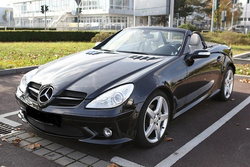 Schwarz Gebraucht 2005 Mercedes SLK280 AMG line Cabrio | 16.800 € (Teuer) - Bild 1/4