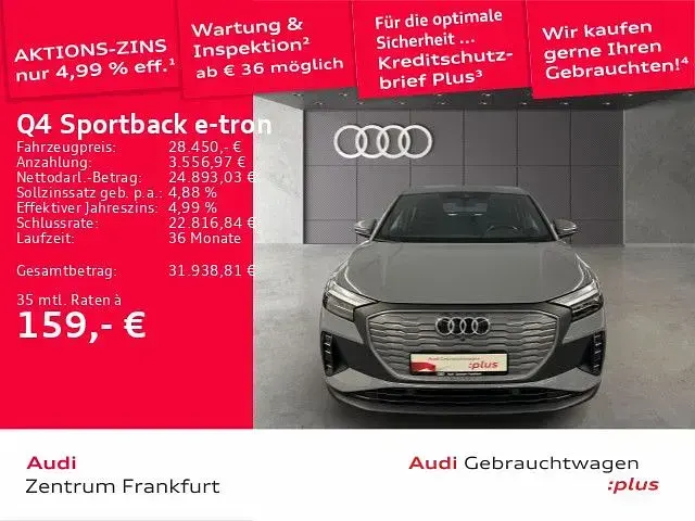 Gebraucht Audi Q4 Sportback e-tron Sport 150 kW (204 PS) 2023 Grau SUV