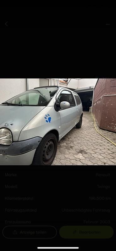 Gebraucht Renault Twingo 58 PS (42 kW) 2003 Silber Kleinwagen