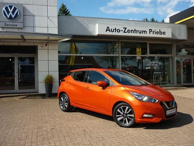 Energy orange Gebraucht 2017 Nissan Micra N-Connecta Kleinwagen | 10.890 € (Fairer Preis) - Bild 1/4