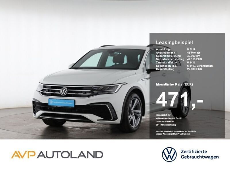 Pure white Gebraucht 2024 VW Tiguan R-line SUV | 42.060 € (Fairer Preis) - Bild 1/4