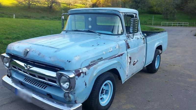 Blau Gebraucht 1957 Ford F100 Abholung | 25.000 € - Bild 1/4