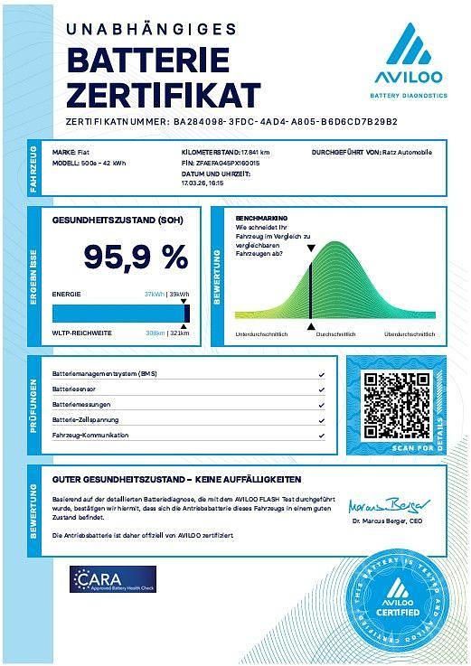 Gebraucht Fiat 500e 86 kW (118 PS) 2023 Weiß Cabrio