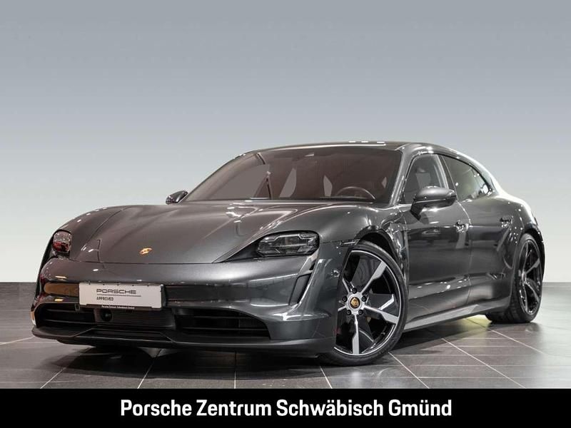 Vulkangraumetallic Gebraucht 2023 Porsche Taycan Sport Turismo Kombi | 92.880 € - Bild 1/4