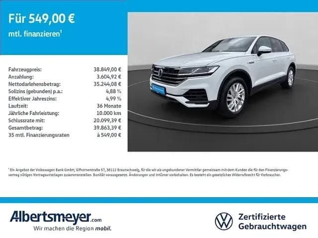 Gebraucht VW Touareg Basis 231 PS (169 kW) 2020 Weiß SUV