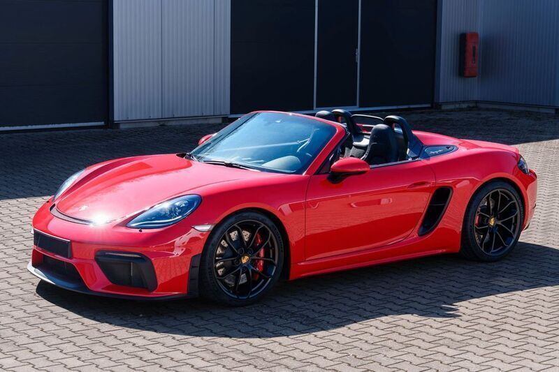 Rot Gebraucht 2021 Porsche Boxster Spyder Cabrio | 99.900 € (Fairer Preis) - Bild 1/4