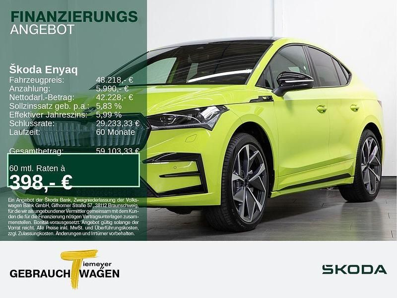 Mamba grün Gebraucht 2025 Skoda Enyaq iV RS SUV | 47.980 € (Superpreis) - Bild 1/4