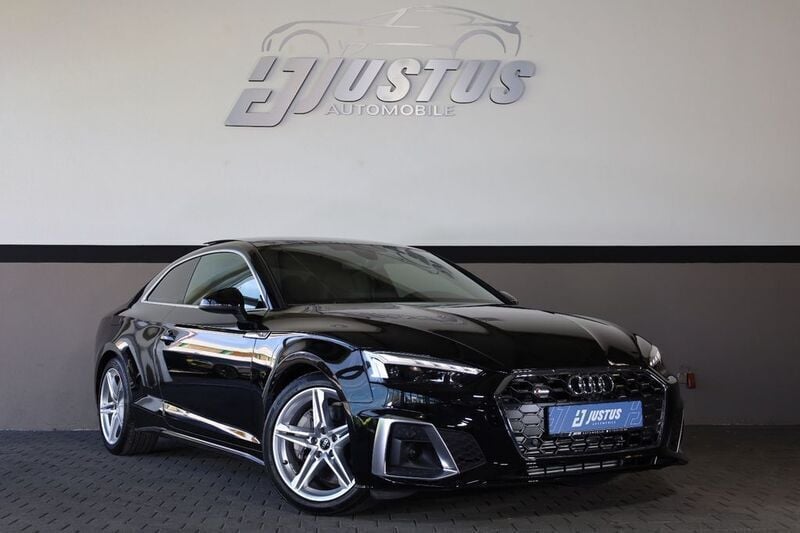 Mythosschwarz perl Gebraucht 2021 Audi A5 S-Line Coupé | 34.400 € (Superpreis) - Bild 1/4