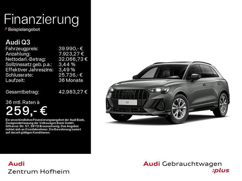 Chronosgrau metallic Gebraucht 2025 Audi Q3 S-Line SUV | 39.990 € (Fairer Preis) - Bild 1/4
