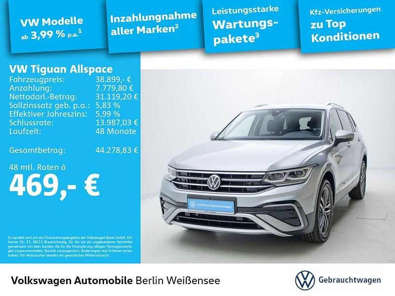 Pyrit silber metallic Gebraucht 2022 VW Tiguan Allspace Elegance SUV | 38.899 € (Etwas zu teuer) - Bild 1/4