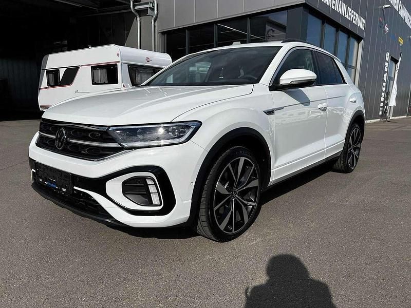 Pure white Gebraucht 2024 VW T-Roc R-line SUV | 36.880 € (Teuer) - Bild 1/4