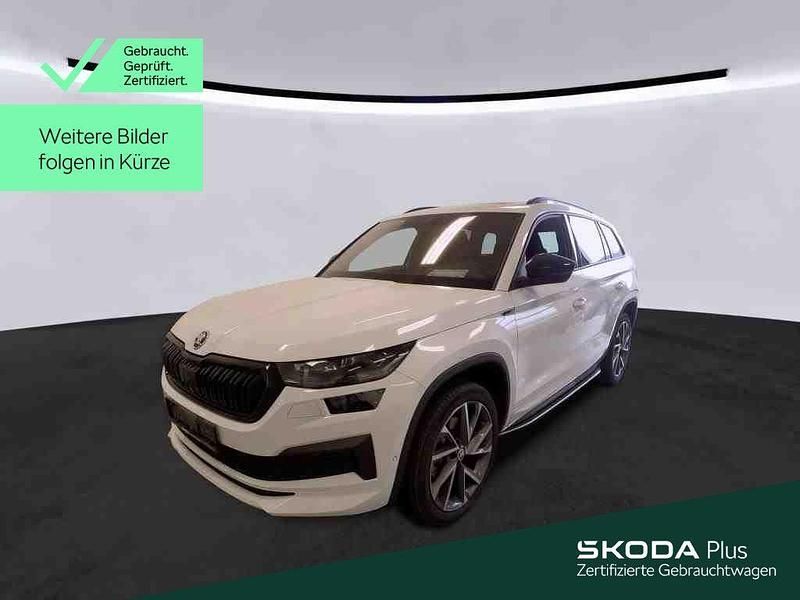 Moonweiß perleffekt Gebraucht 2024 Skoda Kodiaq SportLine SUV | 46.999 € (Fairer Preis) - Bild 1/4