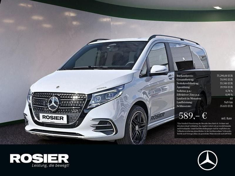 Grau / manufaktur alpingrau Gebraucht 2025 Mercedes V300 Style Van / Kleinbus | 75.290 € (Fairer Preis) - Bild 1/4