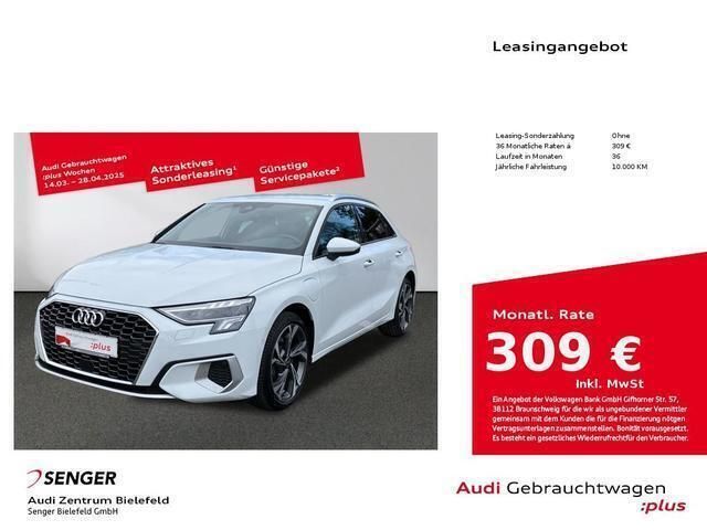 Weiß Gebraucht 2024 Audi A3 Sportback e-tron Advanced Limousine | 36.480 € (Teuer) - Bild 1/4