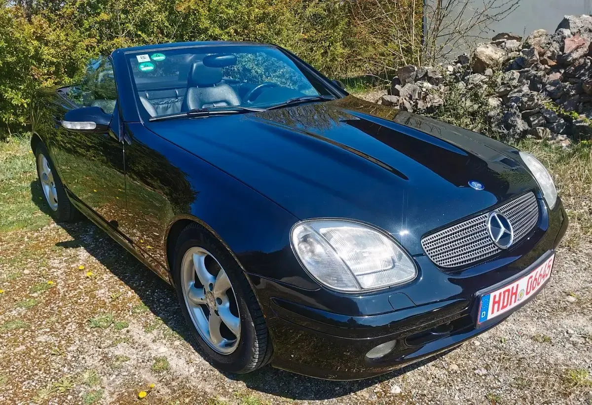 Gebraucht Mercedes SLK320 218 PS (160 kW) 2000 Schwarz Cabrio