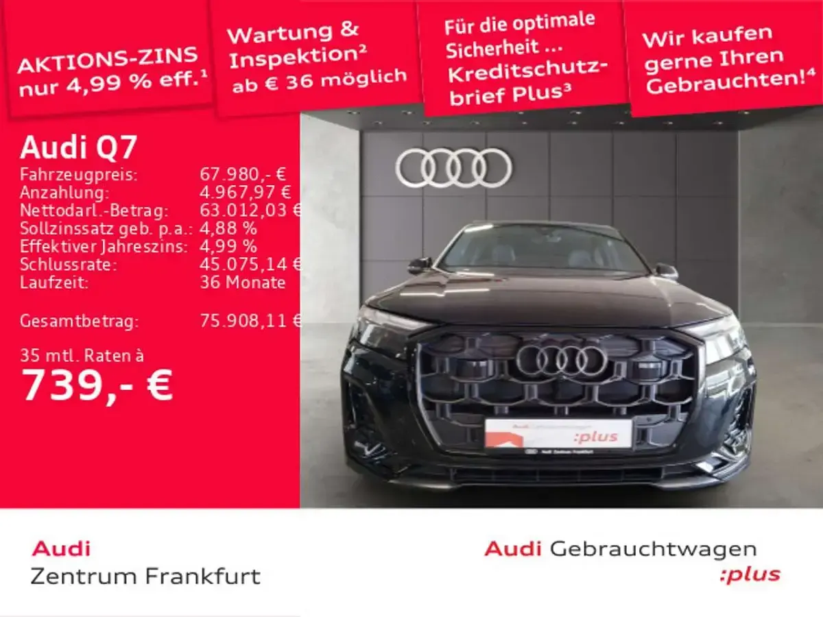 Usado Audi Q7 S-Line 286 HP (210 kW) 2024 Preto SUV