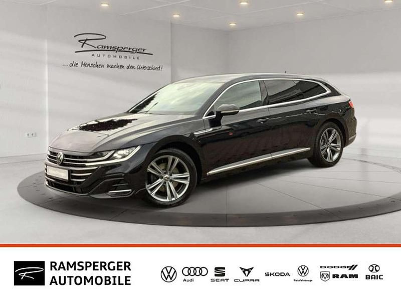 Schwarz (deep black perleffekt) Gebraucht 2022 VW Arteon R-line Kombi | 24.890 € (Fairer Preis) - Bild 1/4