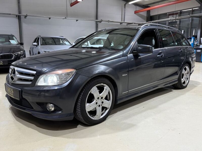 Tenoritgrau metalliclack Gebraucht 2008 Mercedes C220 AMG line Kombi | 6.650 € (Guter Preis) - Bild 1/4