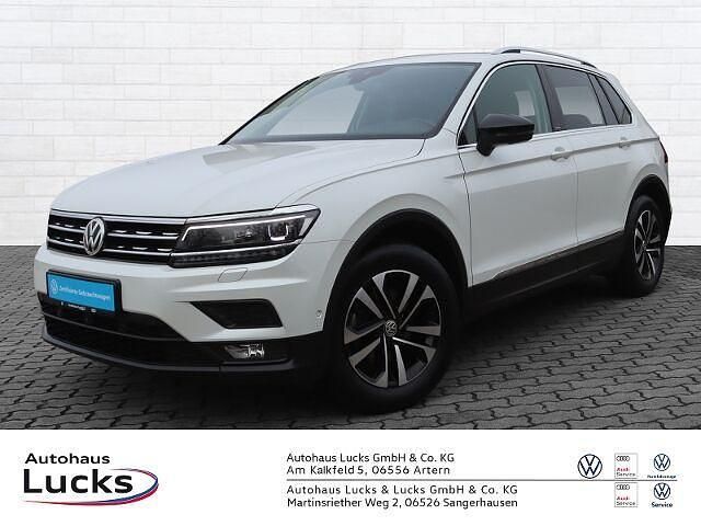 Gebraucht VW Tiguan IQ Drive 150 PS (110 kW) 2020 Oryxweiß perlmutteffekt (metallic) SUV