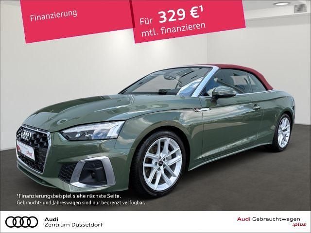 Distriktgrün metallic Gebraucht 2022 Audi A5 Cabriolet S-Line Cabrio | 33.480 € (Superpreis) - Bild 1/3