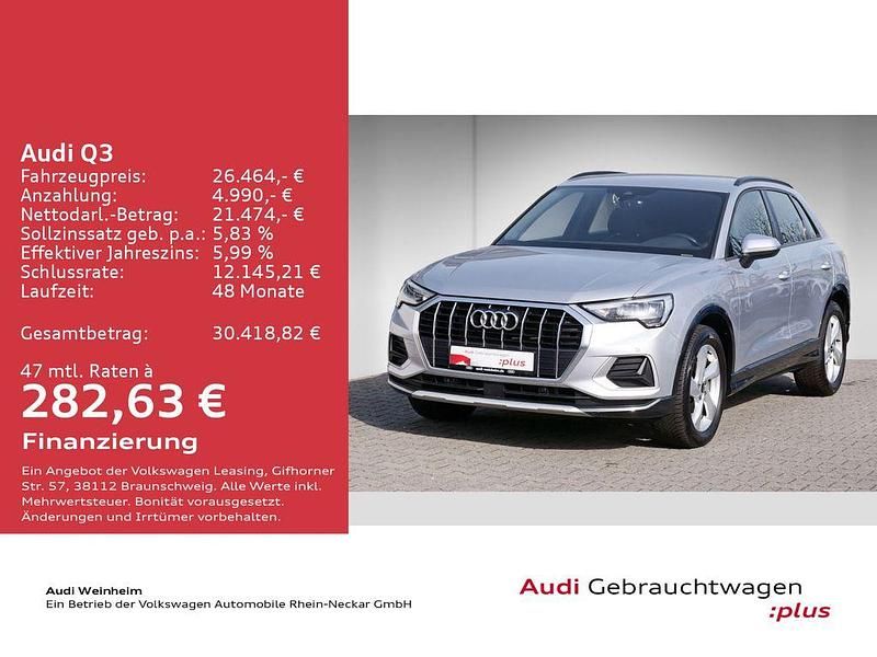 Gebraucht Audi Q3 Advanced Plus 150 PS (110 kW) 2023 Florettsilber metallic SUV