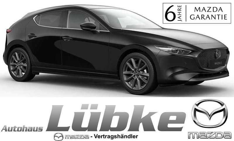 Jet black Neu 2025 Mazda 3 Center-Line Limousine | 29.290 € - Bild 1/4