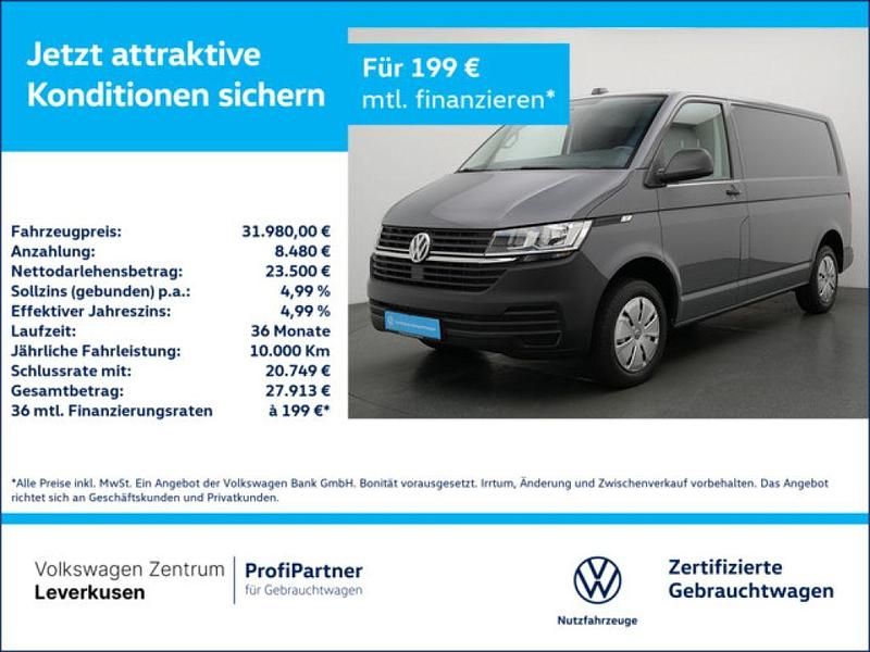 Weiss / pure grey (metallic) Gebraucht 2024 VW T6.1 Van | 31.980 € (Superpreis) - Bild 1/4