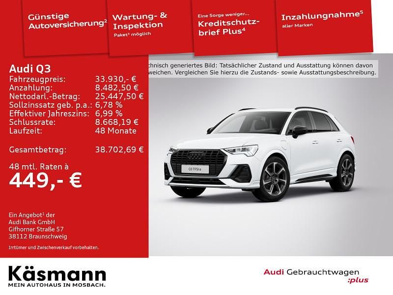 Gletscherweiß metallic Gebraucht 2022 Audi Q3 S-Line SUV | 33.930 € (Fairer Preis) - Bild 1/4