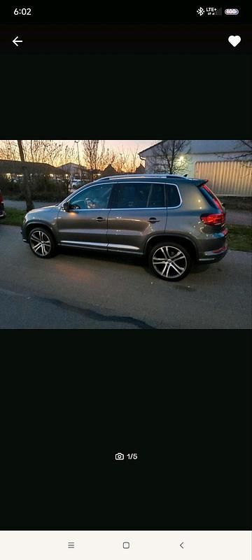 Grau Gebraucht 2015 VW Tiguan R-line SUV | 15.700 € (Fairer Preis) - Bild 1/4