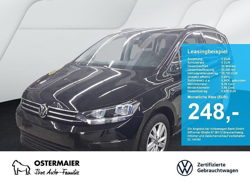 Blau Gebraucht 2024 VW Touran Comfortline Van / Kleinbus | 28.740 € (Superpreis) - Bild 1/4