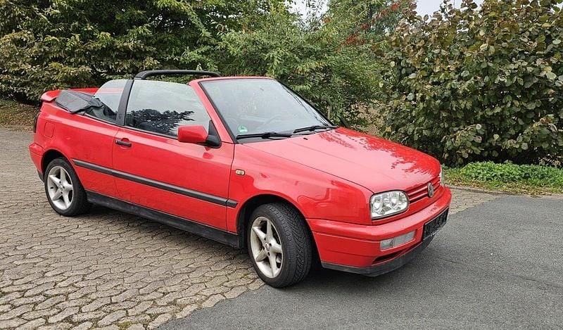 Rot Gebraucht 1996 VW Golf Cabriolet Cabrio | 2.000 € (Superpreis) - Bild 1/4