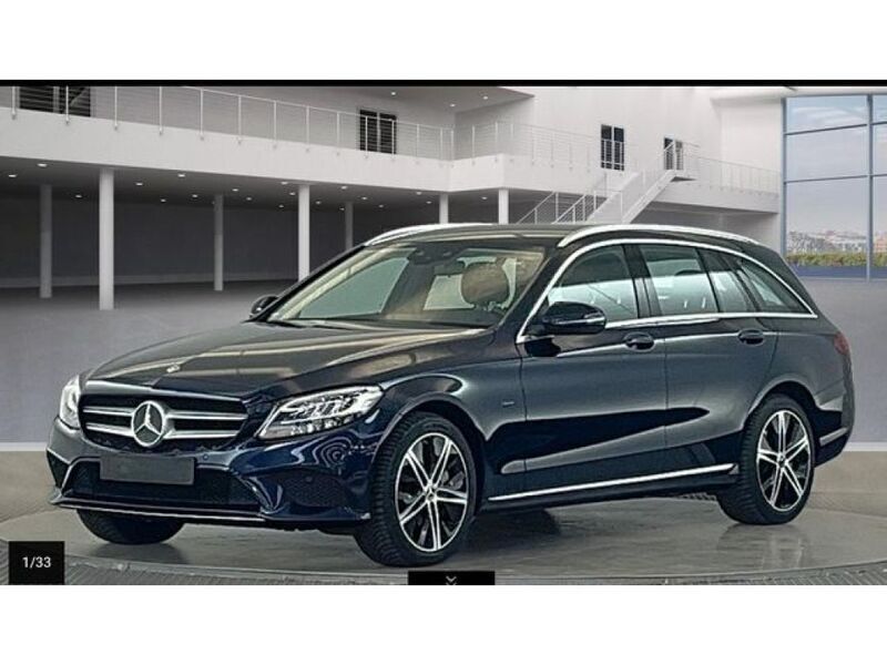 Blau Gebraucht 2021 Mercedes C300e Avantgarde Kombi | 21.440 € (Guter Preis) - Bild 1/3