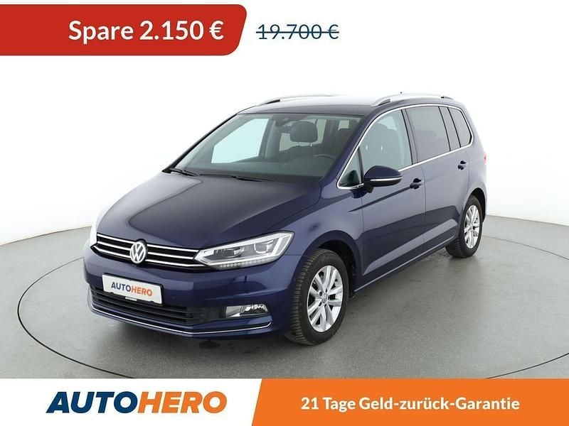 Blau Gebraucht 2017 VW Touran Highline Van / Kleinbus | 17.550 € (Superpreis) - Bild 1/3