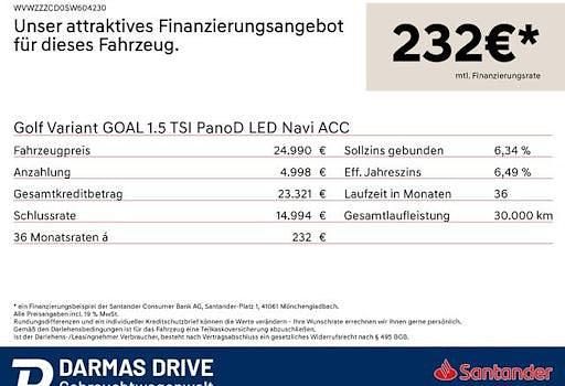 Gebraucht VW Golf VIII Goal 150 PS (110 kW) 2024 Weiß Kombi