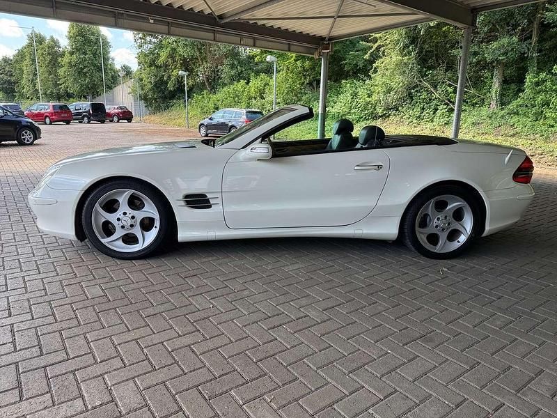 Perlmutt weiß Gebraucht 2006 Mercedes SL350 Cabrio | 19.890 € (Superpreis) - Bild 1/4