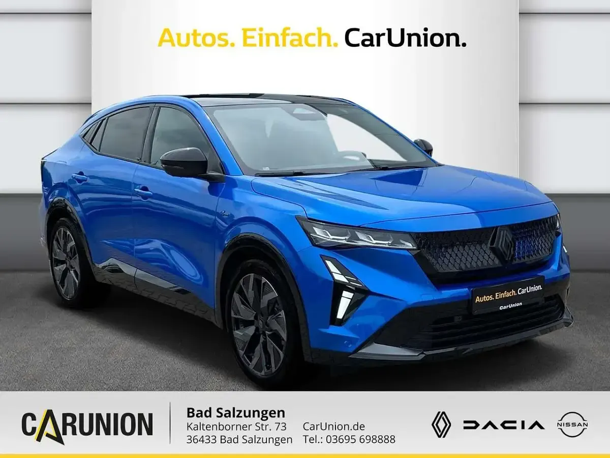 Neu Renault Rafale Esprit Alpine 200 PS (147 kW) 2025 Gipfelblau metallic, black pe SUV