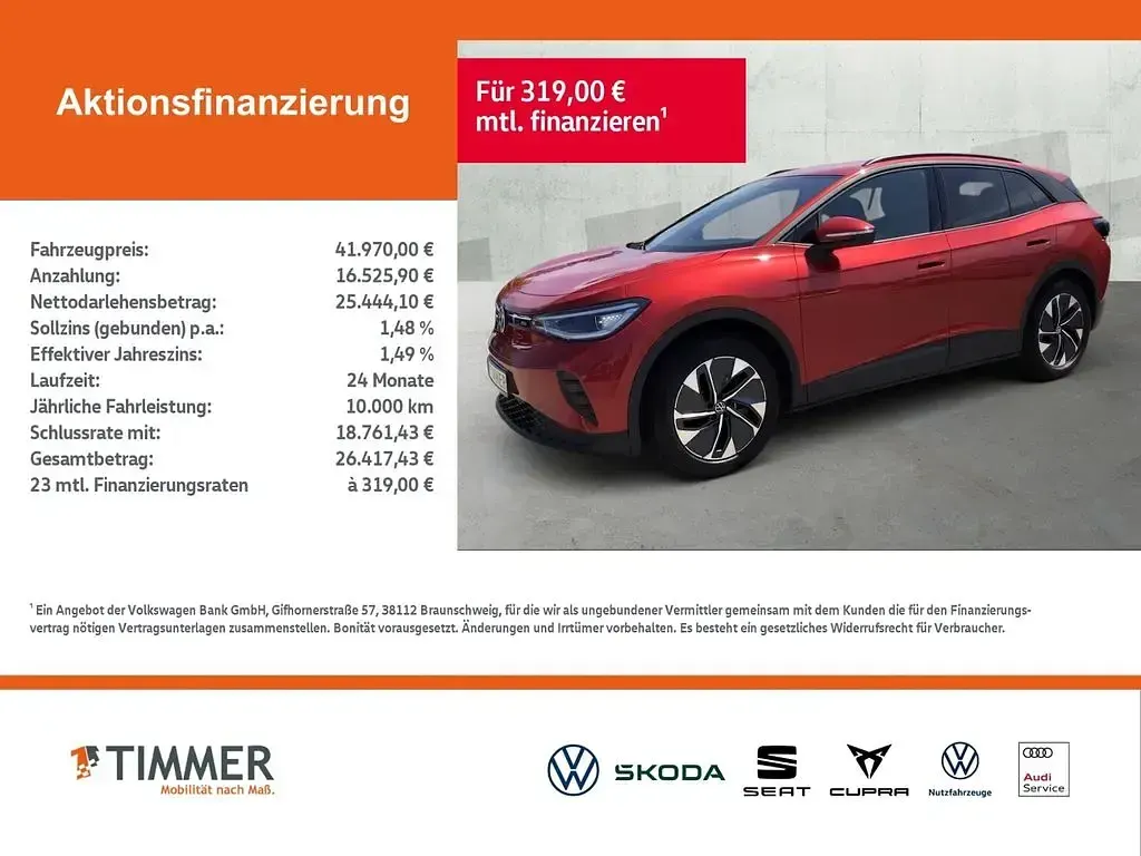 Gebraucht VW ID.4 Pro 210 kW (286 PS) 2025 Rot SUV