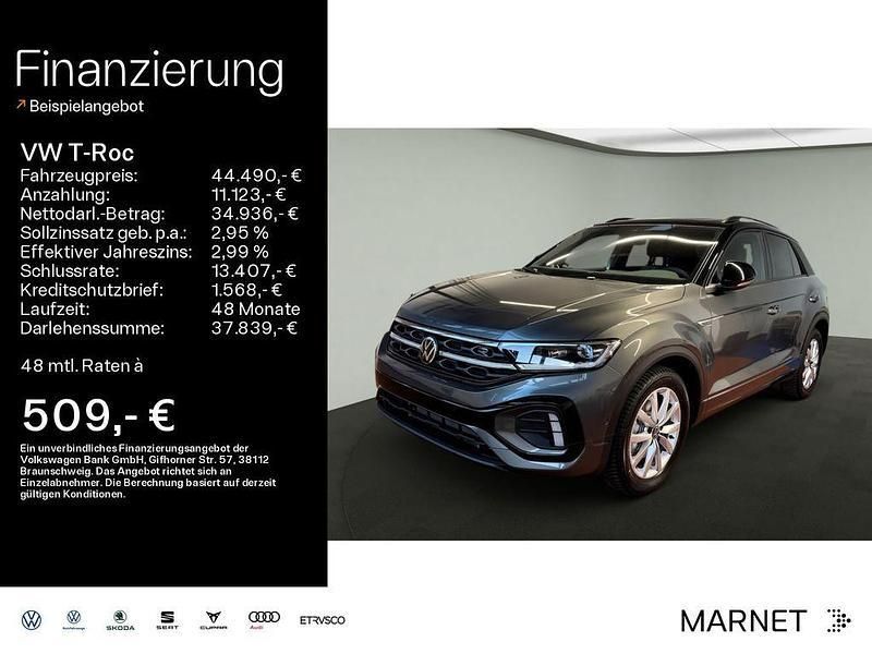 Indiumgrau metallic / schwarz Neu 2025 VW T-Roc R-line SUV | 44.490 € (Teuer) - Bild 1/4
