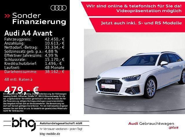 Weiß Gebraucht 2024 Audi A4 S-Line Kombi | 42.450 € (Etwas zu teuer) - Bild 1/4