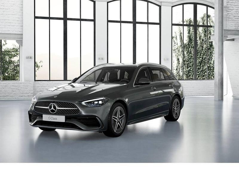 Metalliclack selenitgrau (metallic) Gebraucht 2024 Mercedes C300 AMG Kombi | 42.899 € (Guter Preis) - Bild 1/3
