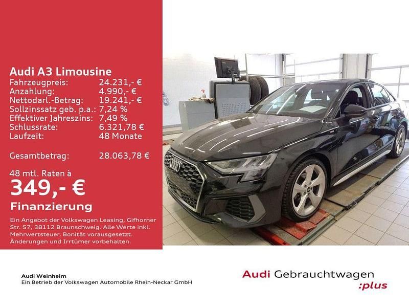 Gebraucht Audi A3 S-Line 150 PS (110 kW) 2022 Schwarz Limousine