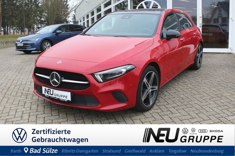Rot Gebraucht 2019 Mercedes A220 Progressive Limousine | 21.479 € (Guter Preis) - Bild 1/4